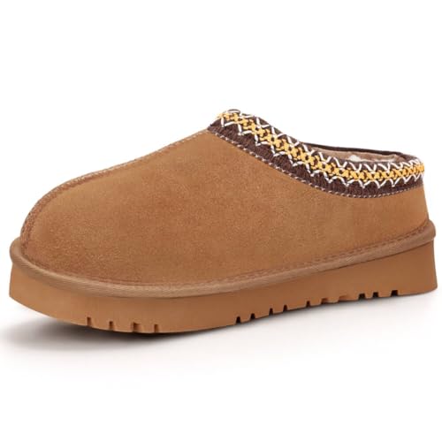 Women's Platform Slippers Anti-Slip Mini Boots Fur Fleece Lined S...