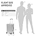 UrbanExplorer 20 Inch Carry On Luggage Aluminum Frame Airline Approved, Zipperless Luggage Carry On TSA Approved ABS+PC Hard Shell Suitcases, Lightweight Carry-On Suitcase with Cup Holder, Sliver