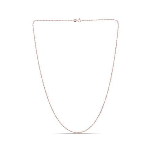 Collier chaîne en argent pour femme et homme à porter au quotidien, maille Singapour robuste