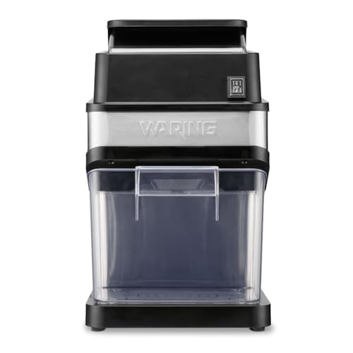 Image of Waring Commercial Ice Crusher Machine, 600 lb /hr Heavy-Duty Ice Crusher for Bars, Restaurants, Cocktails & Seafood Displays, Stainless Steel, WIC50