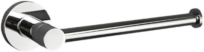 OAKITA Chrome Bathroom Hardware Sets Stainless Steel Toilet Brush Holder WC Roll Paper Towel Bar Shelf Shower Soap Dish Wall Robe Hooks,Paper Holder A