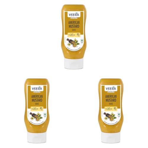 Image of Veeba American Mustard Sauce, 320gram (Pack of 3)
