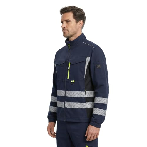 BWOLF Drift Arbeitsjacke Herren Sommer Arbeitsjacken Herren Frühling/Sommer/Herbst (DE/NL/SE/PL, Alphanumerisch, 4XL, Regular, Regular, Ref Blau)