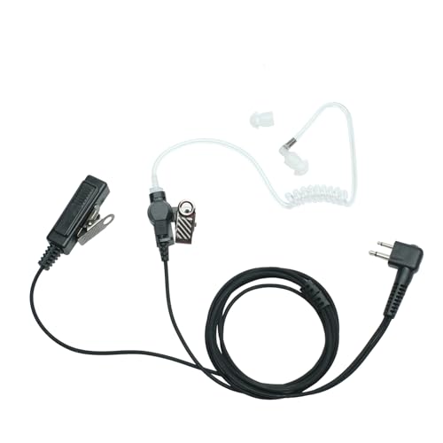 Auricular de tubo acústico compatible con walkie talkie Motorola RMU2080D y CP200D 2