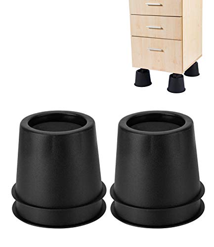 Piedini rotondi di rialzo per letti, tavoli e