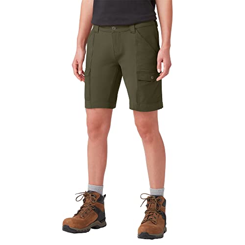 Dickies Women's Cooling Temp-iQ Cargo Shorts, Green, 14 - image 1