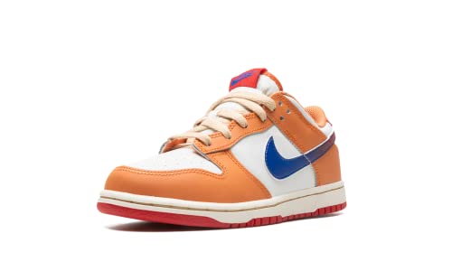 Nike Preschool Dunk Low PS DH9756 101 Hot Curry - Size 1Y Orange/Blue4