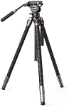 SMALLRIG x Potato Jet TRIBEX SE Hydraulic Aluminum Camera Tripod, with Video Fluid Head, 6kg/13.2lb Load, Max Height 166cm, Professional Video Tripod for Interviews/Wedding/Landscape - 5305