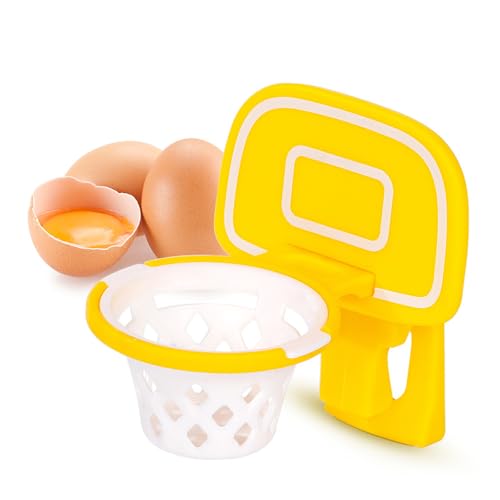 Egg Yolk Separator,Playful basketball hoop design,Efficient egg yolk separation,yellow