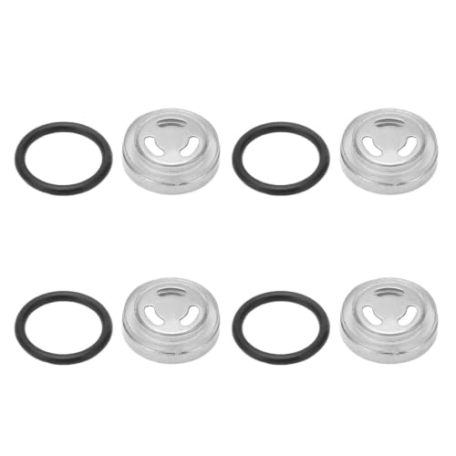 Kodrily 4Pcs Brake Sight Glass, 18mm Master Cylinder Sight Glass Lens, Master Cylinder Reservoir Sight Glass Gasket Kit for Scooter ATV Dirt Bike Motorcycle Scooter