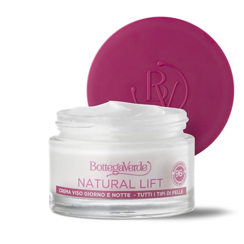 Bottega Verde - Natural Lift, Crema Viso Giorno e Notte, 50 ml, Contrasta le Prime Rughe, Azione Levigante, Antietà e Antirughe, per Tutti i Tipi di Pelle