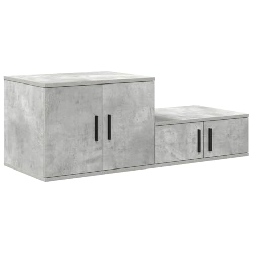 Table d'appoint moderne gris béton design épuré salon et chambre