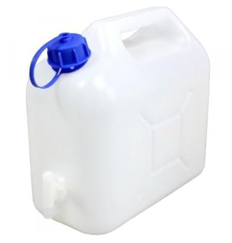 Unibos | 5L Plastic Jerry Can With Tap | Water Carrier Container Water Bucket | BPA-Free | Water Tank For Camping, Hiking, Fishing, Picnic, BBQ, Travel & Play | Outdoor Indoor Use (5L)