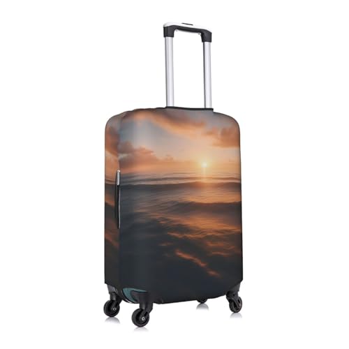 Beautiful Sunrise Ocean 1 Tsa Approved Luggage Cover For 18-32 Inch Suitcases Scratch-Resistant Stretch Luggage Cover3