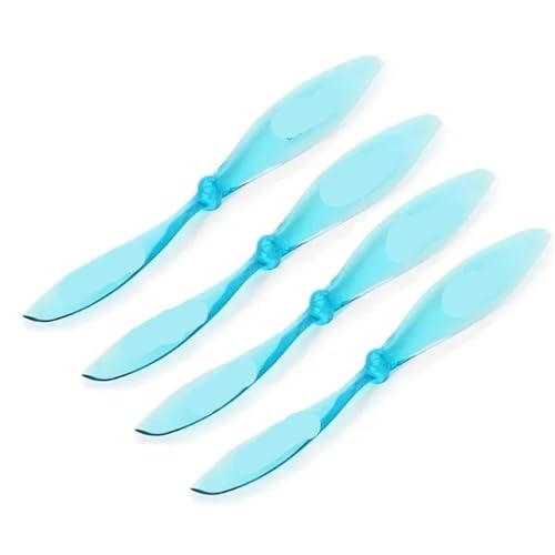 Hélice drone T8044 F3P x4 transparent bleu rechange voltige