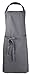 ZOLLNER Grembiule da Cucina, Cotone, Misura ca. 75x100 cm, Grigio, Altri Colori