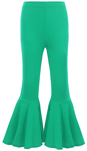 Happy Cherry Baby Kids Girls Bell Bottom Long Pants Flare Cotton Ruffle Leggings