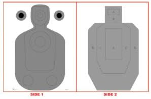 Arizona Two-Sided Qualification Target 23 x 35 Inch