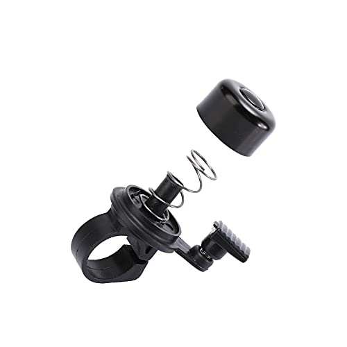 Gsm Brands Bike Bell For Bicycle, 2Pcs Mini Aluminum, Classic Loud Sound Pack Of Two Black Bells Fit Handlebars .87-.89" #TOP4