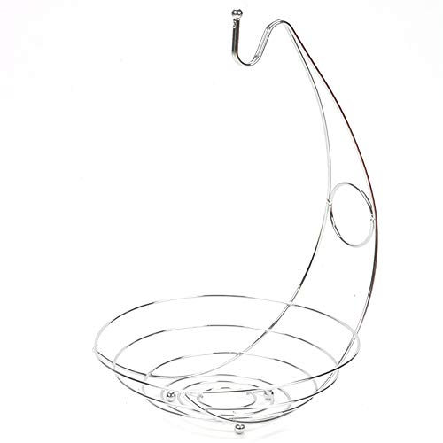 Tazón de frutas inoxidable YUQI, centro de mesa elegante en hierro plata 2