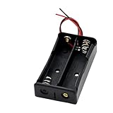 Vdaxvme Estación de carga de baterías ABS 18650 ignífuga con contactos de resorte y opciones de conexión paralela/serie. Soporte para batería con estación de carga