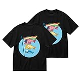 [NBKING] 和風 鯉のぼり Tシャツ メンズ 半袖 丸首 綿100% 夏服 カットソー カジュアル おしゃれ 快適 通気性 軽い 柔らかい L