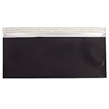 JAM PAPER #10 Business Foil Envelopes - 4 1/8 x 9 1/2 - Black - 25/Pack