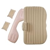 GUOCU Colchón Inflable Coche SUV,Colchon Hinchable Coche con Bomba de Aire,Colchoneta Inflable para Asiento Trasero,Colchón de Aire Cama Inflable de Coche para Viajes,Camping al Aire Libre 132x80cm