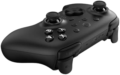 8BitDo Ultimate 2 Bluetooth Controller with TMR Joysticks, Switchable Hall Effect/Tactile Triggers, Vibration, Motion Control, RGB Fire Ring and Back Buttons for Switch/Switch 2 & Windows PC - Black - 2