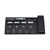 zoom g5 Pedalboard multi-efectos-Boden für Gitarre Bodeneffekt E-Gitarre Prozessor ZFX IV. 78 Effekte (68, DSP Effekte, 5 Emulatoren amplis 5 Emulatoren-Lautsprecherboxen) 200 User-Presets. 9 Effekte gleichzeitig 4 Displays LCD. Looper Stereo/Mono-80 S 68 Muster Rhythmen. Auto Save Funktion USB Audio Interface (Cubase LE) Stimmgerät (Frequenzbereich 435 – 445 Hz) Tap Tempo; Pedal Mimik. ad-16 enthalten kostenlose Software Zoom Guitar Lab.