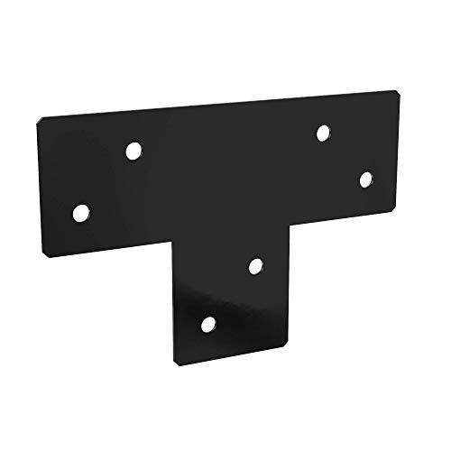 Dekorativer Pergola/Veranda/Traversenverbinder, pulverbeschichteter Stahl, 170 x 255 x 2,5 mm, Schwarz Dekorativer Pergola/Veranda/Traversenverbinder, pulverbeschichteter Stahl, 170 x 255 x 2,5 mm, Schwarz