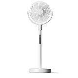 MEDION LIFE P25 SF Akku-Standventilator (MD 100144), 10 Geschwindigkeitsstufen, 24 Watt Leistung, 350° horizontale Oszillation Schwenkfunktion, inkl. magnetischer Fernbedienung