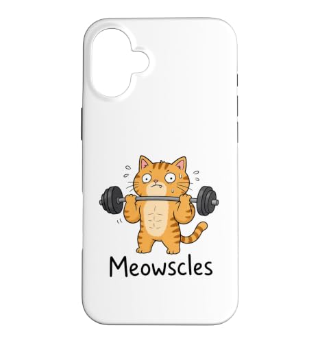 Meowscles ��������E�F�C�g���t�e�B���O �L �W�� ���[�N�A�E�g ���[���A �X�}�z�P�[�X iPhone 16 Plus �p
