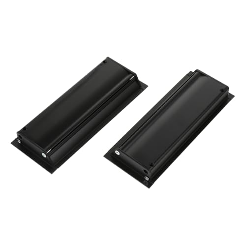 DONFAMDS 2 piezas Tiradores Invisibles Empotrados para Puertas y Armarios Mango Negro Resistente Fácil Instalación para Muebles Interiores