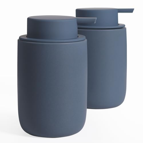 Uso versatile: progettato per erogare vari liquidi come sapone, lozioni o sapone per piatti, questo set di dispenser di sapone per mani e piatti è ideale per cucina, bagno o piano di lavoro. Ricaricabili e facili da pulire, aggiungono comodità al tuo spazio