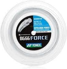 YONEX BG66 Force - Cuerda de bádminton - Carrete de 656.2ft (opción de color)