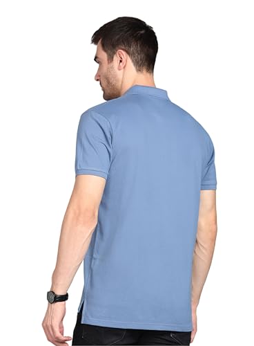 Image of 3BROS Men's Cotton Blend Half Sleeve Regular fit Comfortable Polo Neck T-Shirt (Pack of 1)