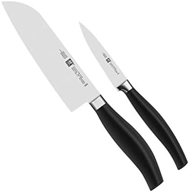 Set Cuchillos Cocina 2 Piezas Acero Inoxidable Madera miniatura 2