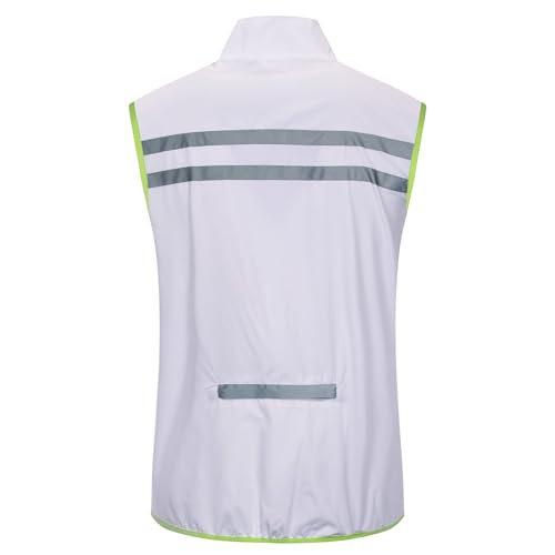 Image of bpbtti Men's Hi-Viz Safety Running Cycling Vest Sleeveless Windbreaker vests- Windproof and Reflective