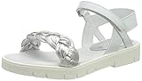  Unisa NANSA_LMT_VA, Zapatos Tipo Ballet Niñas, Silve/Whit, 36 EU