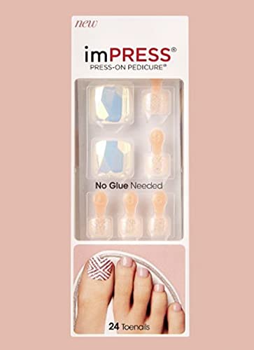 Kiss imPress Press-On Pedicure Nails BIPT022X Toetally (For Toes)