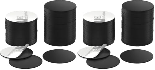 Image of 100 Pieces NFC Tags Black NTAG215 NFC 215 Tags NFC Coins Cards Black NFC Stickers Round 13.56MHz NFC Chip with Adhesive Back, Compatible with TagMo and NFC Enabled Phones (Pack of 2)