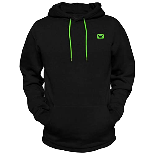 Conjunto Moletom Apeluciado Masculino Calça E Blusa De Frio Com Bolsos E Capuz Relaxado (M, Preto Si