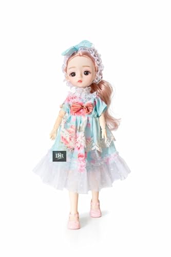 Image of DSR 30 cm Baby Doll with Movable Joints | Cute Princess Doll for Kids | Pack of 1 (Sky)