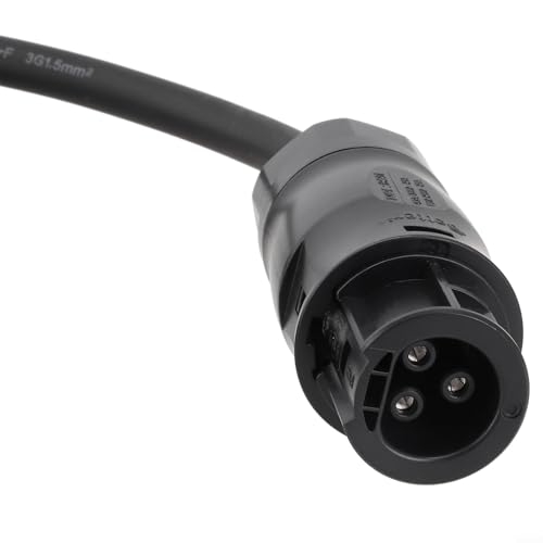 Cable de conexión de alimentación de CA de 2 metros con BC01 hembra a enchufe, H07RN-F 3 x 1,5 mm², cable de goma, 3 núcleos para inversores, instalación solar de balcón y techo, 2-10 m de longitud