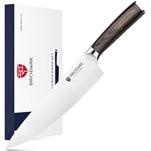 Professional Chef Knife Set, 4 Pcs German Stainless Steel Sharp Kitchen Knives with Kitchen Shears, Ergonomic Handle Cutting Knife Set with Gift Box, Gifts for Women and Men