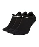 Nike Everyday Perf Cushioned No-Show KIDS Socks Socken 3er Pack (M, black/white, m)