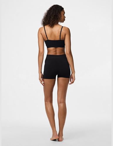 Pieces Pclondon Mini Shorts Noos, Slip Donna, Nero (Black, 46 - 5