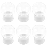 STOBAZA 6 Stück DIY Schneekugel Set 4.13In Leere Mit Abschraubbarem Deckel Befüllbare Glaskugeln Für Weihnachtsdeko Und Heimwerker Bastelprojekte