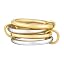 silver gold|4pcs set